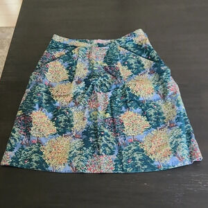 Cath Kidston Blue Floral Mini Skirt